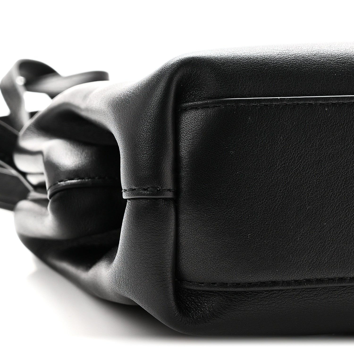 Bottega Veneta Calfskin Small The Point Triangle Bag Black 8 of 9