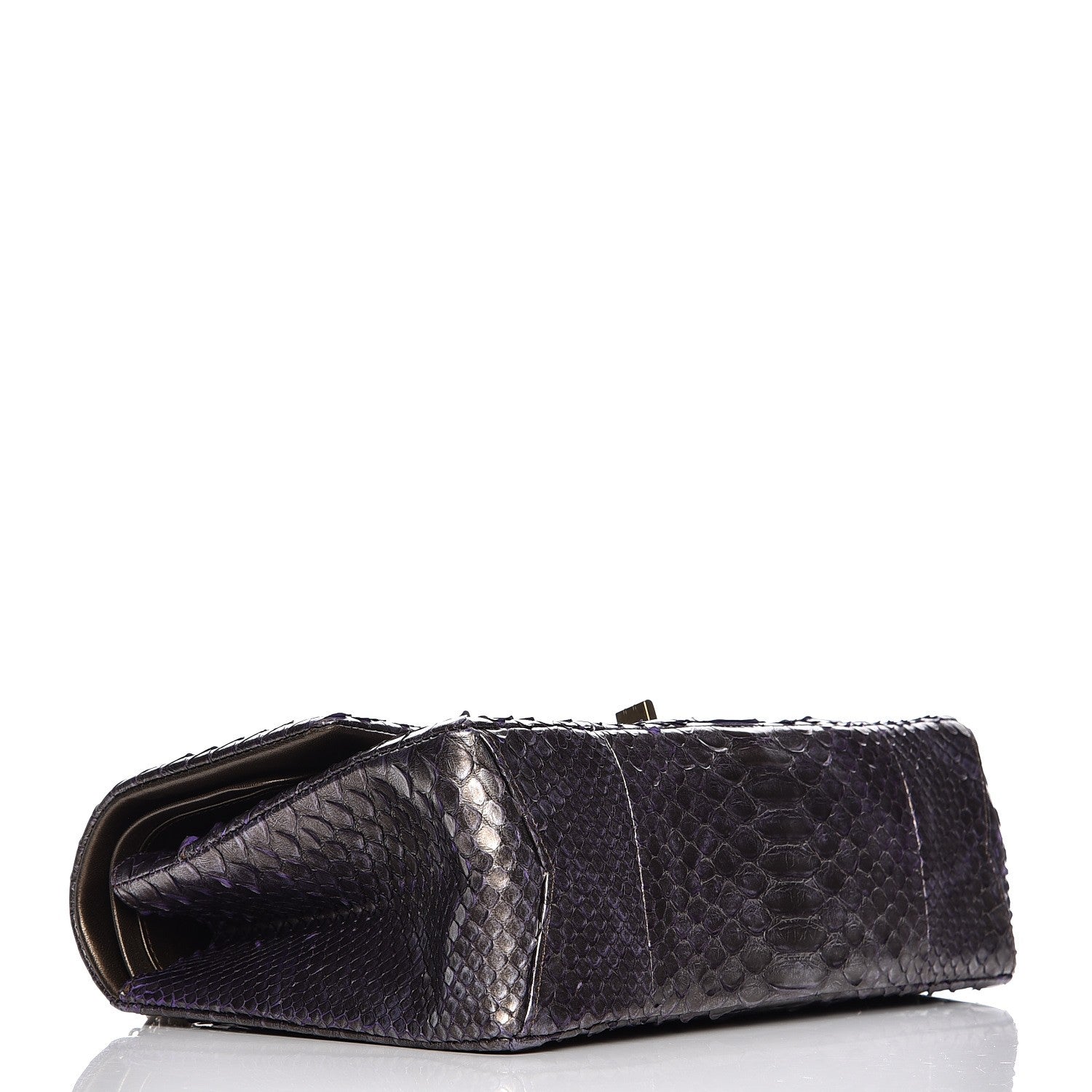 Chanel Metallic Python 2.55 Reissue 226 Flap Purple 4 of 9
