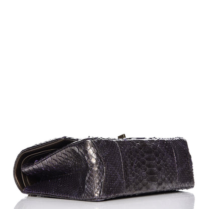 Chanel Metallic Python 2.55 Reissue 226 Flap Purple 4 of 9