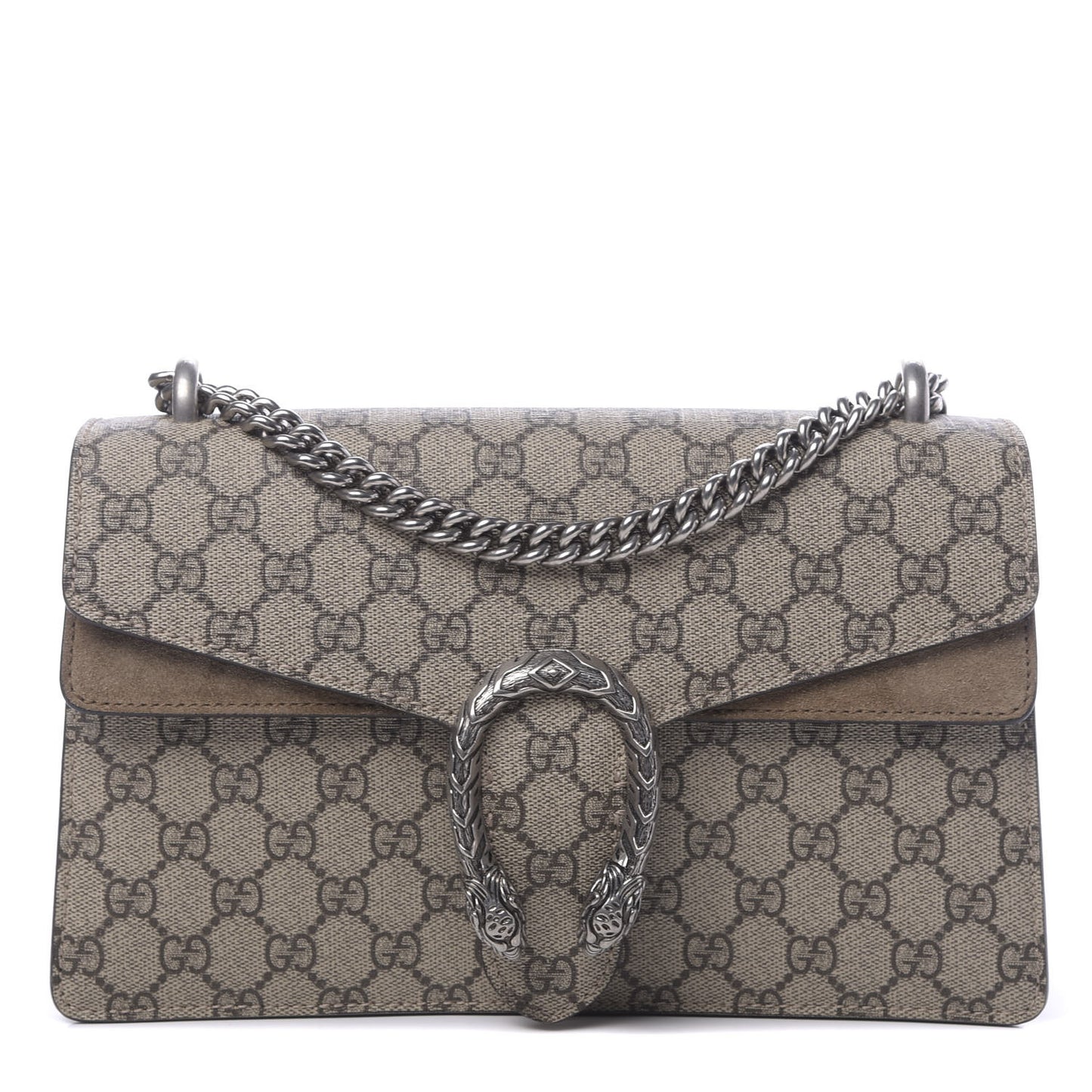 GG Supreme Monogram Small Dionysus Shoulder Bag Taupe
