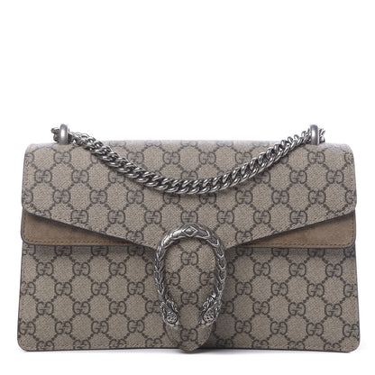 Gucci GG Supreme Monogram Small Dionysus Shoulder Bag Taupe 1 of 10
