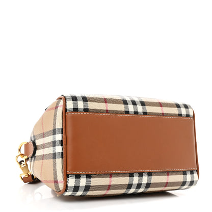 Burberry Vintage Check Mini Bowling Bag Briar Brown 4 of 10