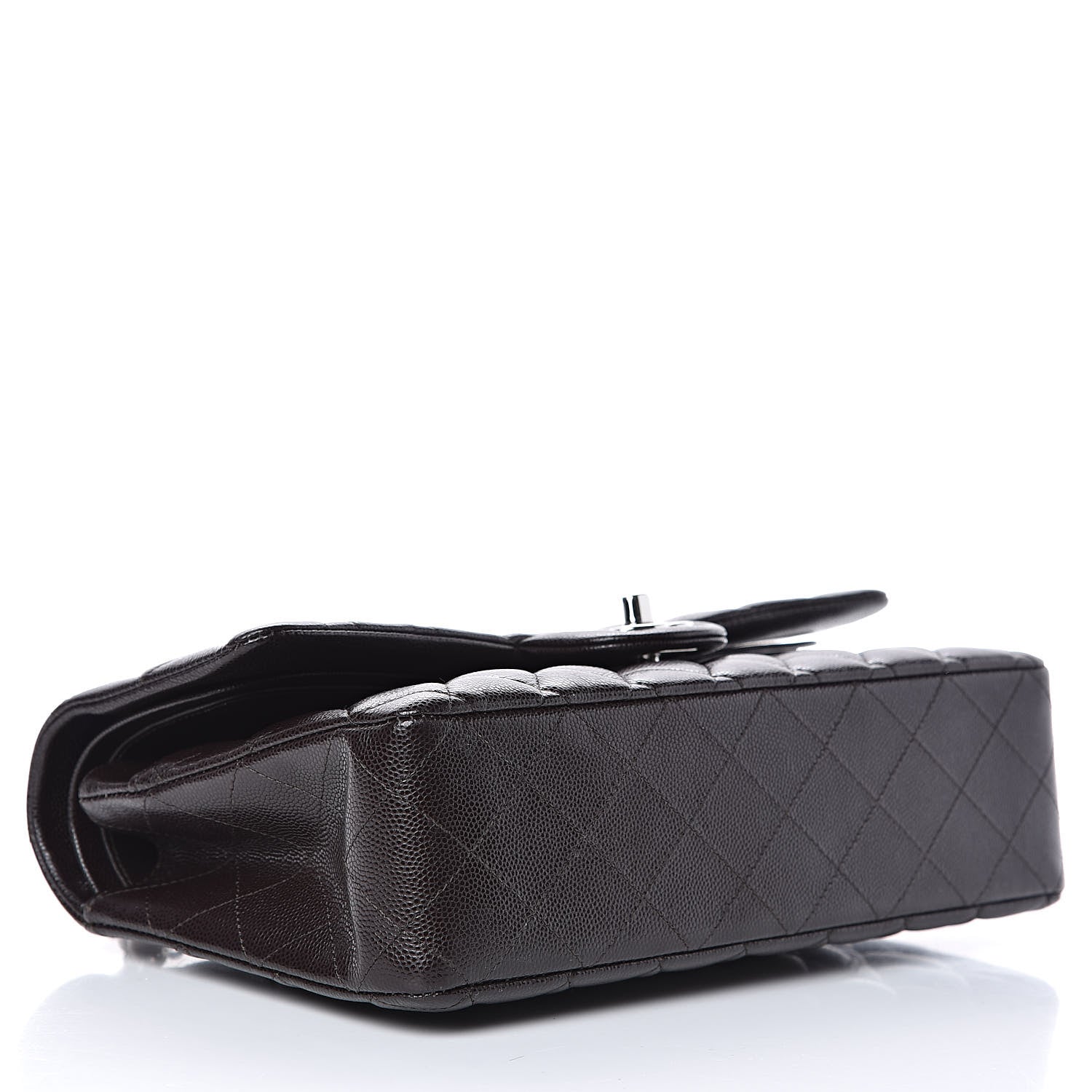 Chanel Caviar Quilted Medium Double Flap Brown 4 of 10