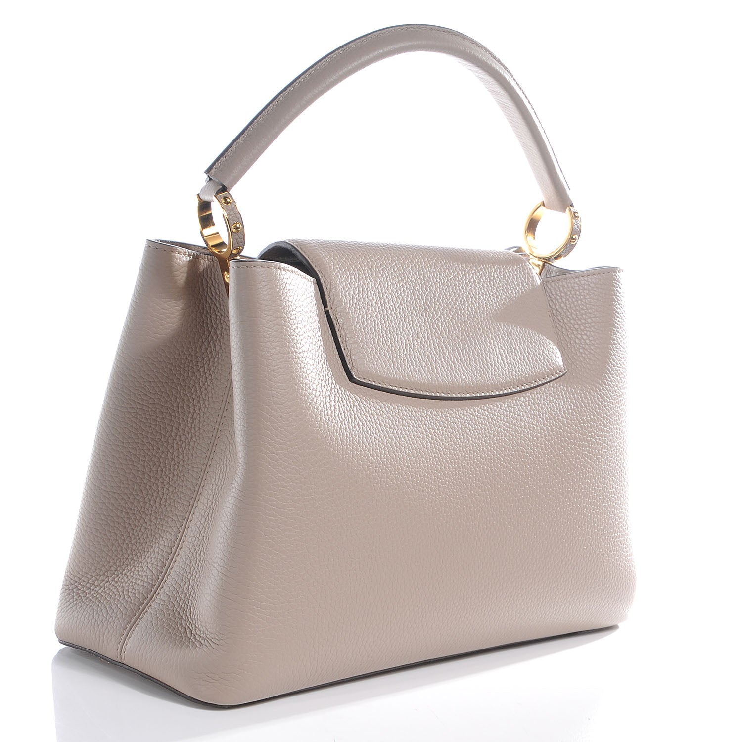 Louis Vuitton Taurillon Capucines MM Galet 3 of 10