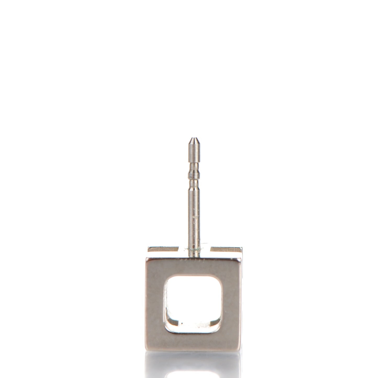 Palladium Lacquered Cage d'H Earrings Black