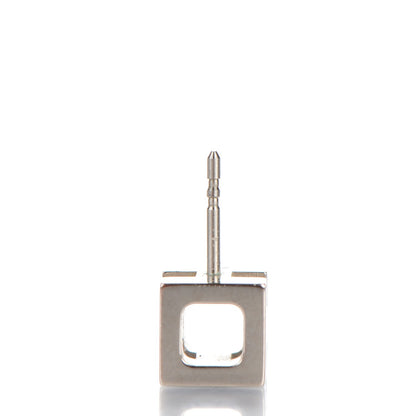 Hermes Palladium Lacquered Cage d'H Earrings Black 3 of 6