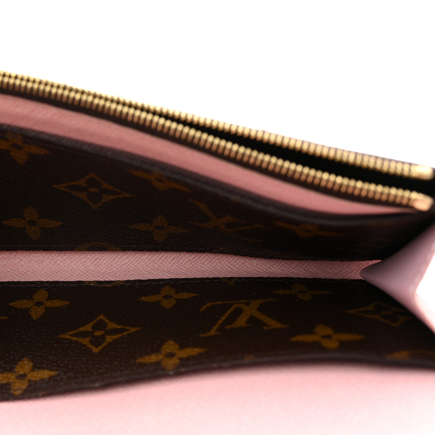 Monogram Emilie Wallet Rose Ballerine