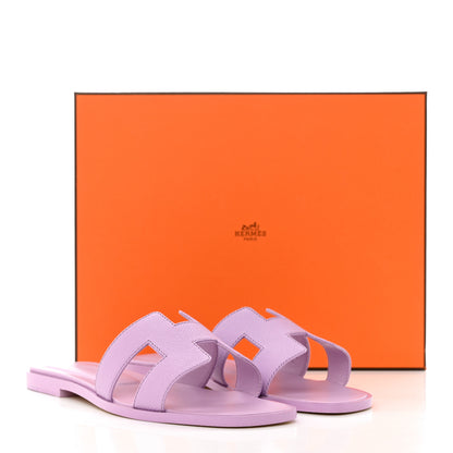 Hermes Epsom Oran Sandals 37 Violet Amethyste 9 of 9