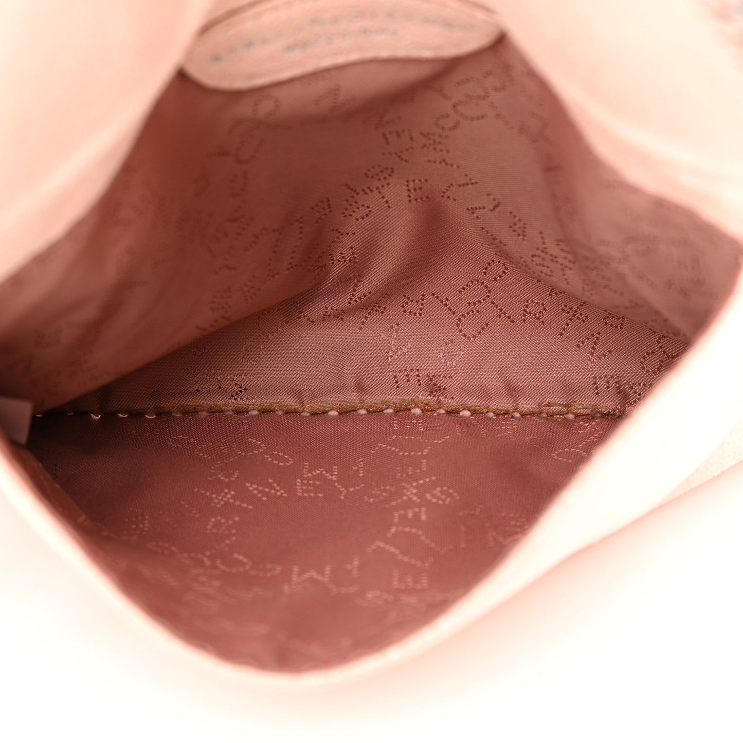STELLA MCCARTNEY Shaggy Deer Mini Falabella Crossbody Bag Powder