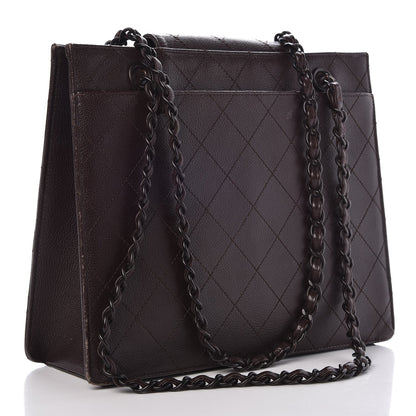 Chanel Caviar Quilted Flap Shoulder Bag Brown 3 of 22