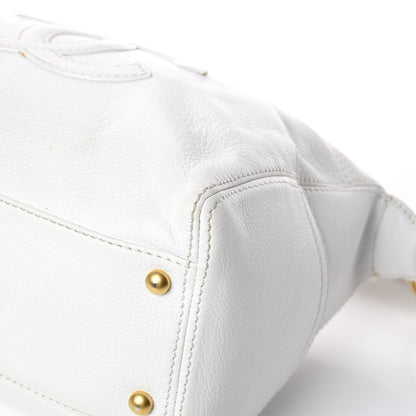 Chanel Calfskin CC Shoulder Bag White 11 of 18