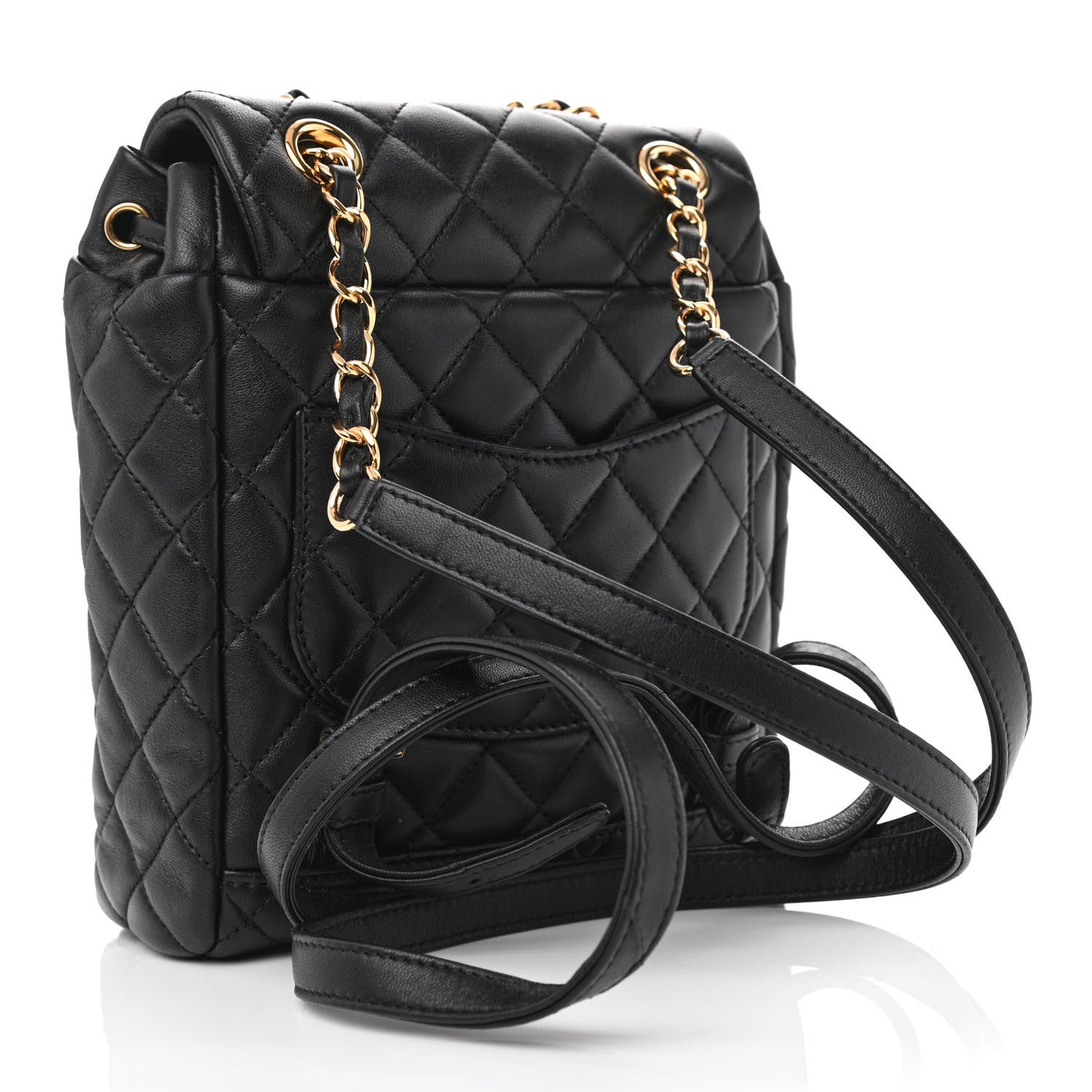 Chanel Lambskin Quilted Mini Urban Spirit Backpack Black 3 of 14