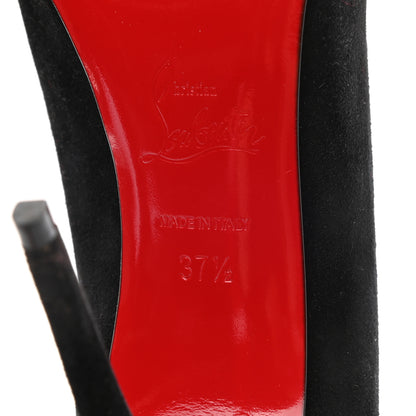 Christian Louboutin Veau Velours Candidate 100 Pumps 37.5 Black 6 of 9