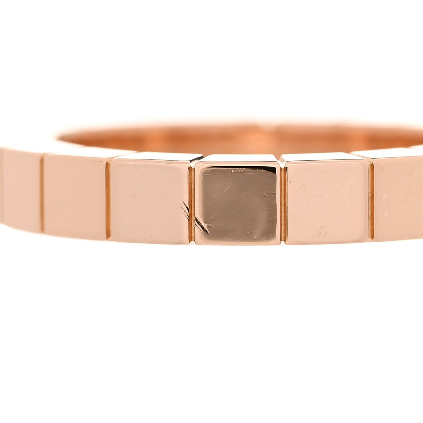 18K Pink Gold 3mm Lanieres Ring 46 3.75
