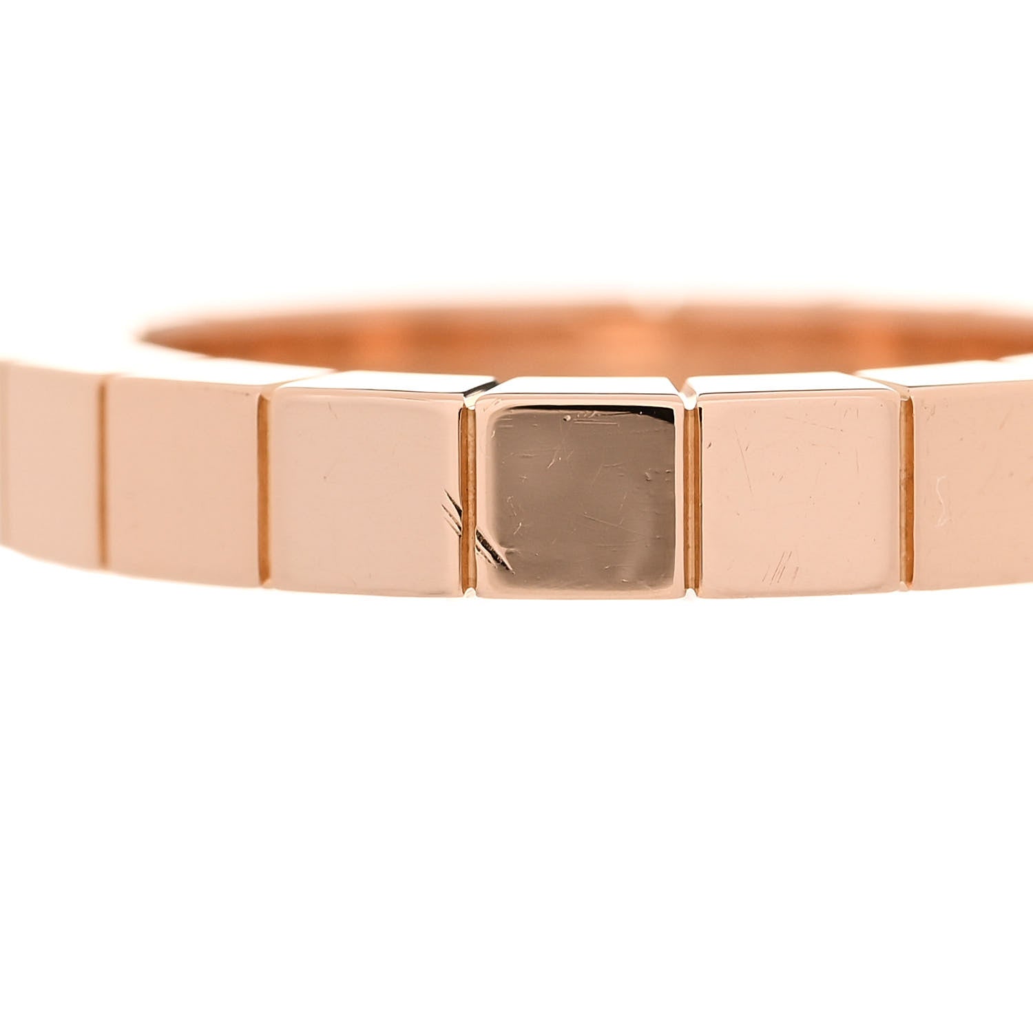 Cartier 18K Pink Gold 3mm Lanieres Ring 46 3.75 6 of 6