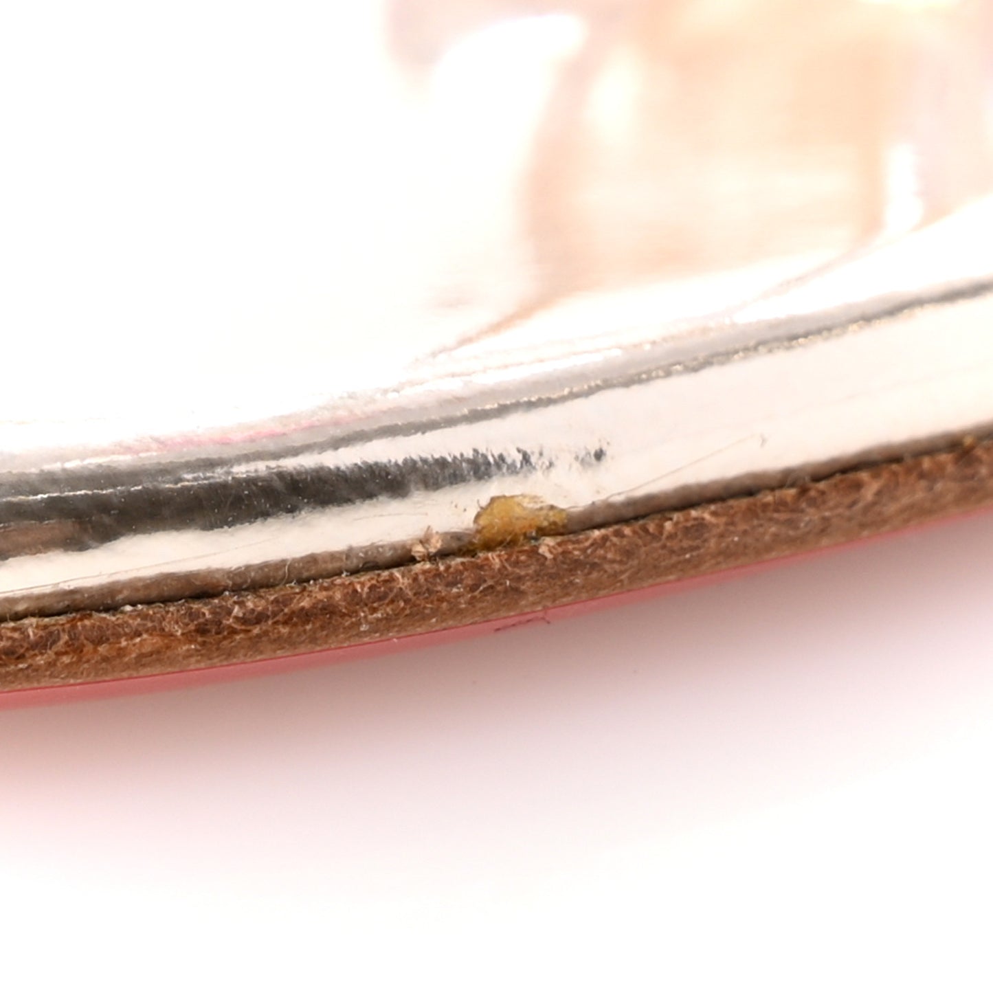 Patent Glitter PVC Specchio Cora 120 Pumps 38 Ivory Beige
