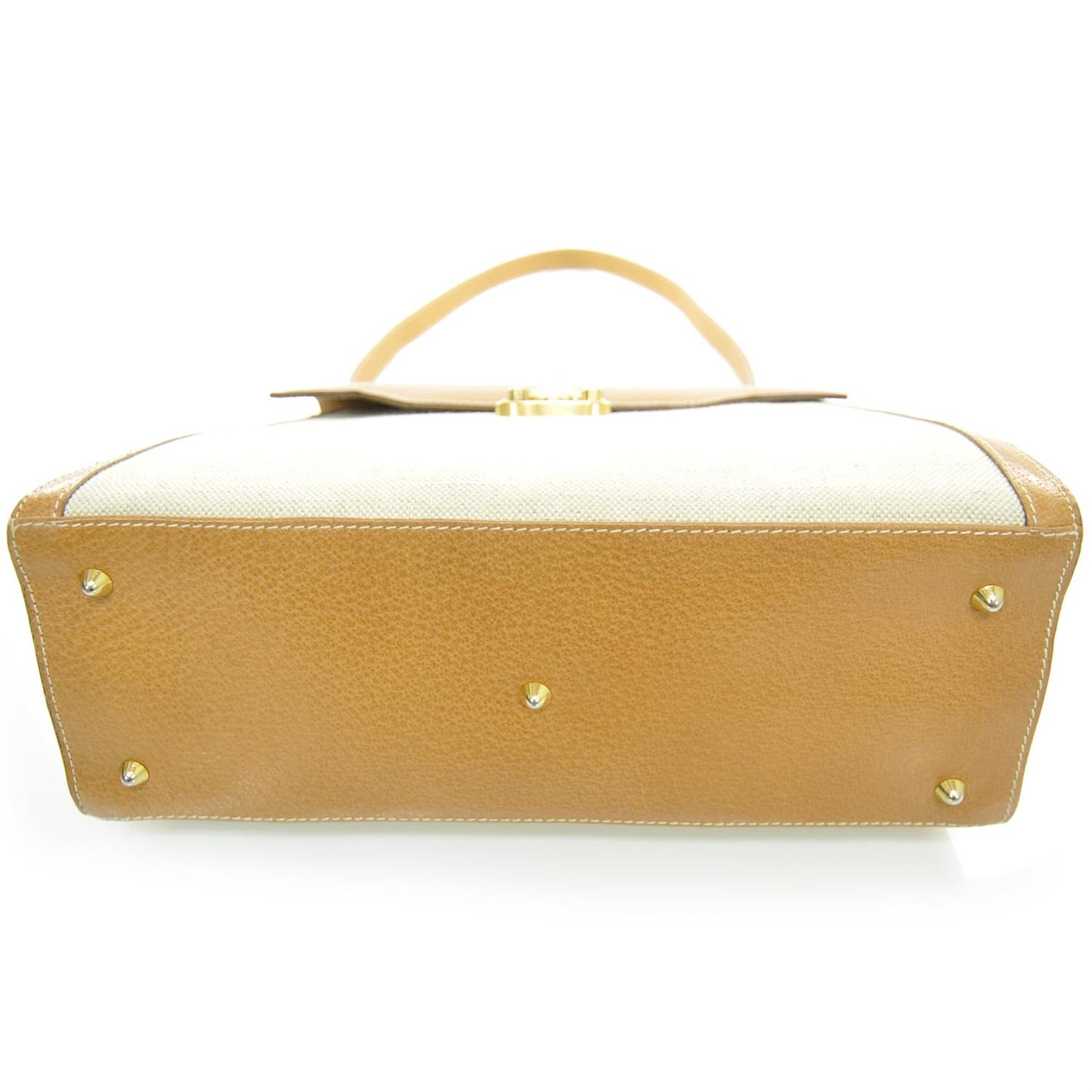 Canvas Leather Kelly Bag