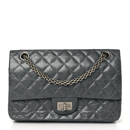 Chanel Aged Calfskin Quilted 50th Anniversary 2.55 Reissue 225 Flap Grey 1 of 10