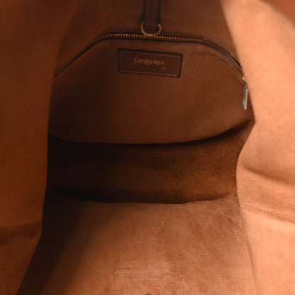 Saint Laurent Santorini Lux Calfskin Y Drawstring Tote Brick 5 of 10