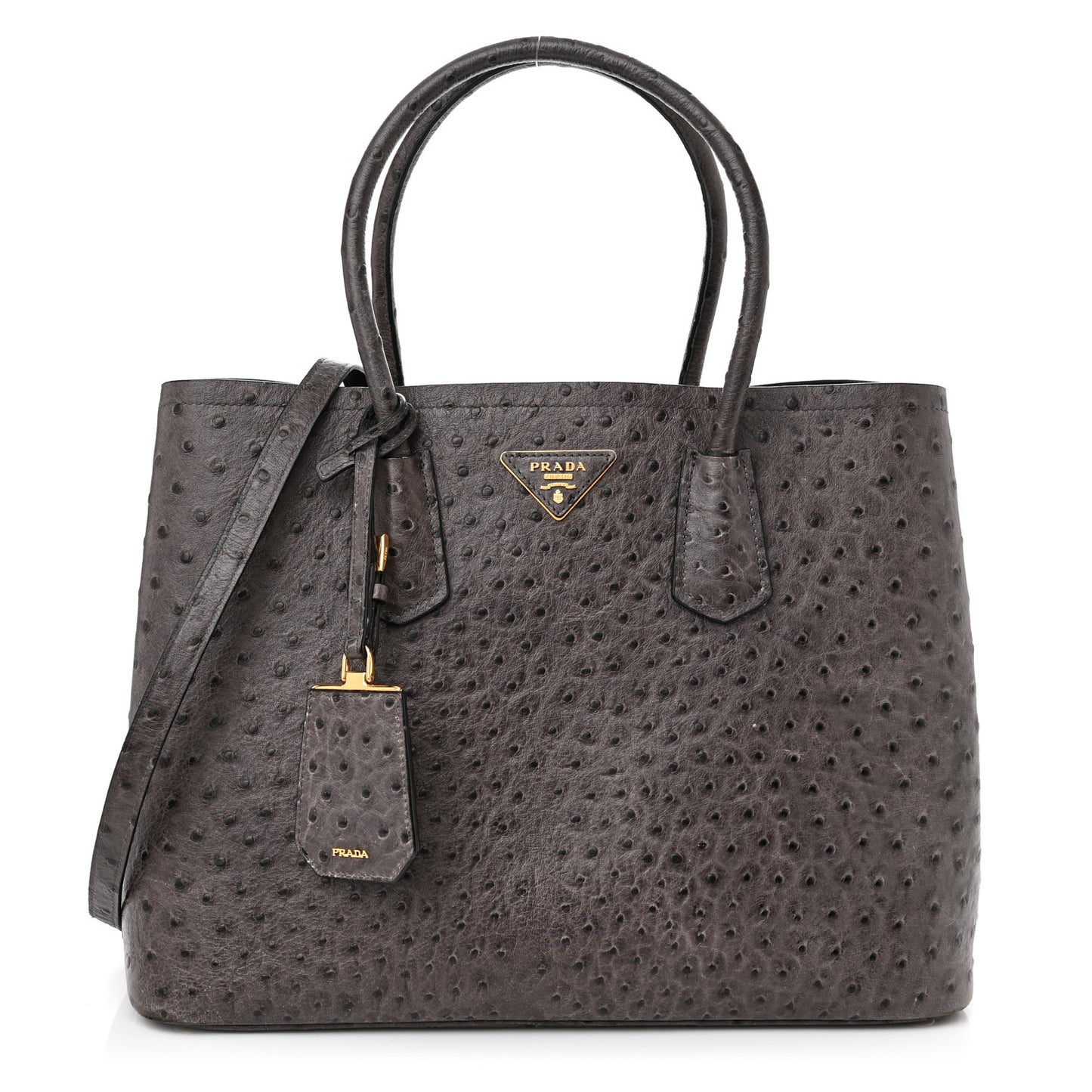 Ostrich Double Bag Grey