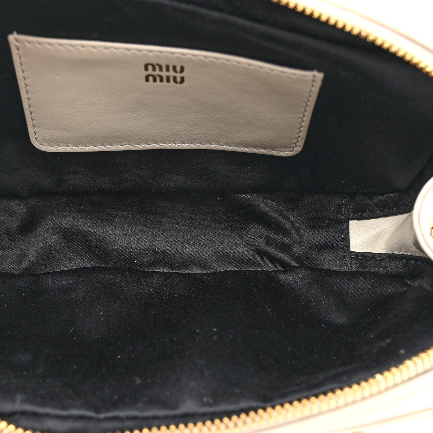 Miu Miu Calfskin Mini Arcadie Top Handle Bag Chalk White 5 of 11