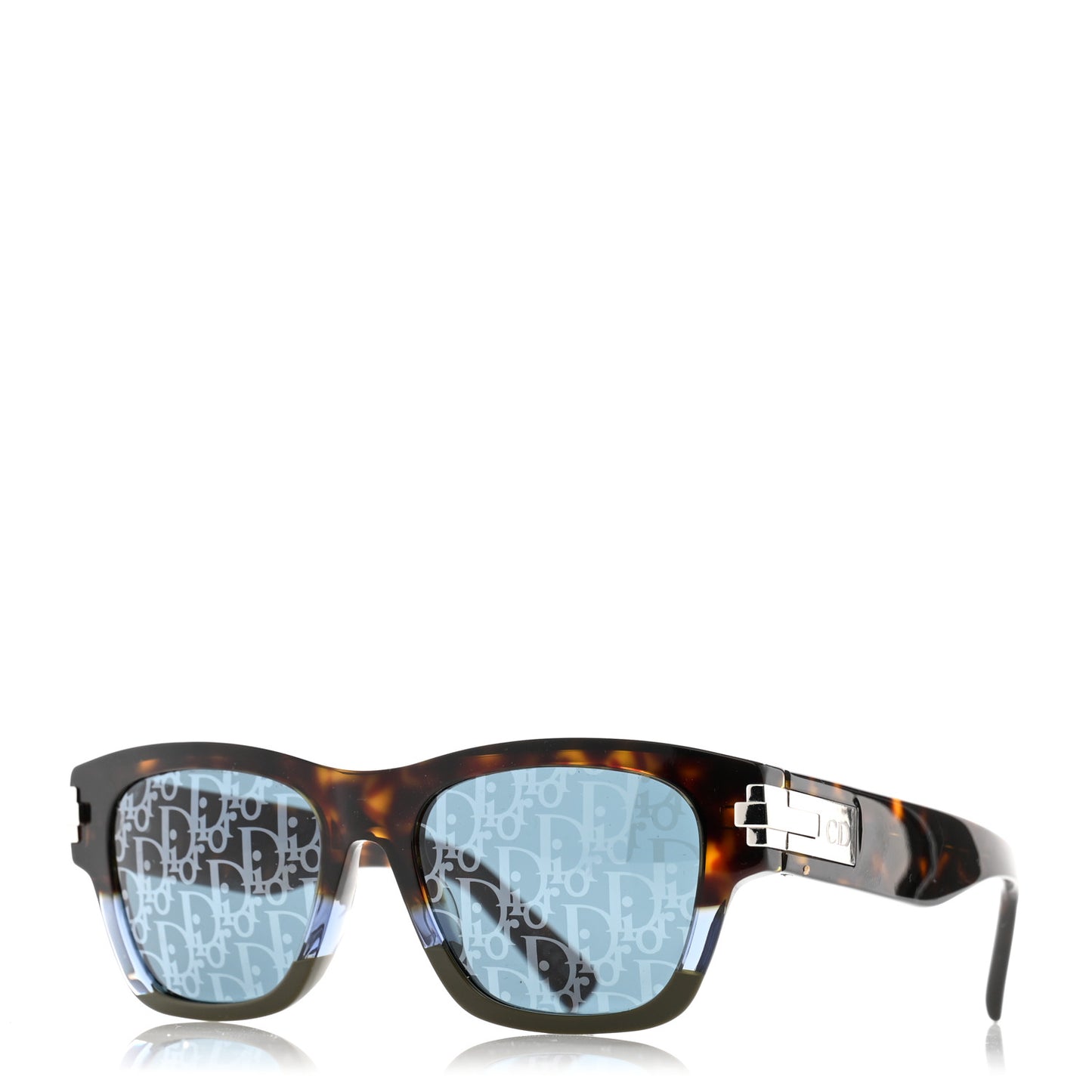 Acetate DiorBlackSuit XL S2U Oblique Sunglasses Blue Tortoise