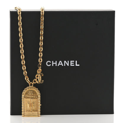Chanel Metal 31 Rue Cambon Door Long Necklace Gold 9 of 9