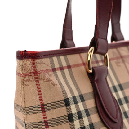 Burberry Haymarket Check Medium Regent Tote Red 12 of 14