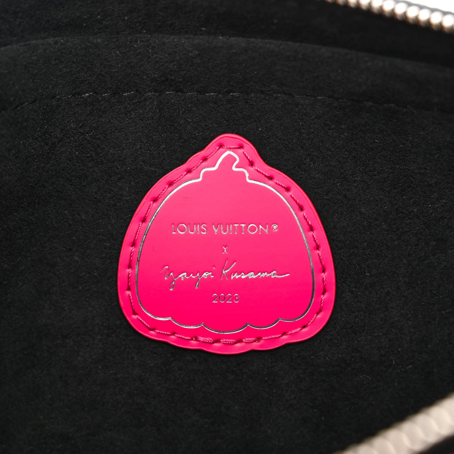 LV X YK Empreinte Multi Pochette Accessories Black Fuchsia