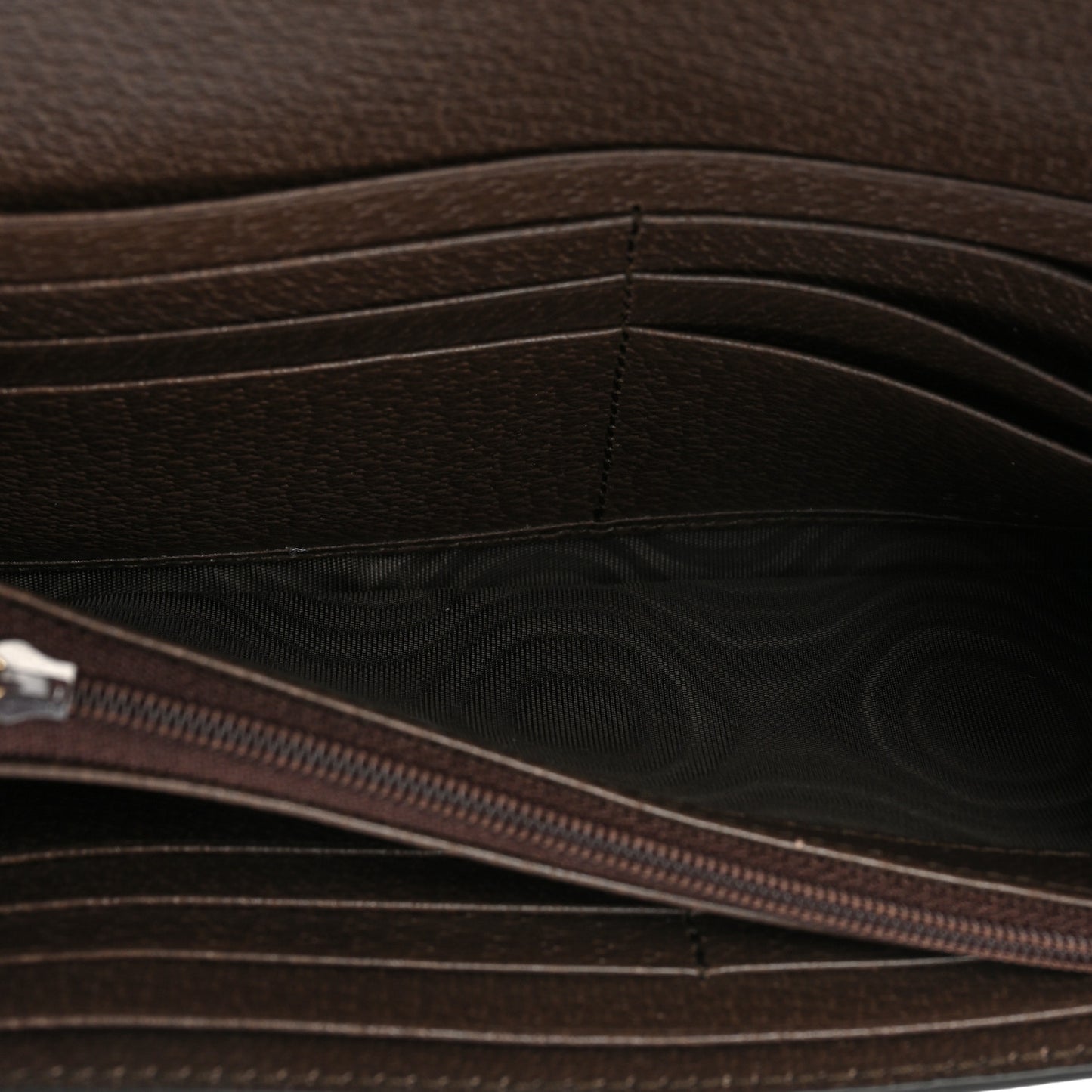 GG Supreme Monogram Web Ophidia Continental Wallet Brown