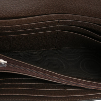 Gucci GG Supreme Monogram Web Ophidia Continental Wallet Brown 7 of 10