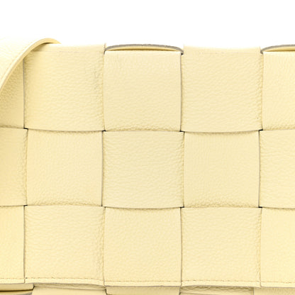 Bottega Veneta Grained Calfskin Maxi Intrecciato Cassette Crossbody Bag Ice Cream 7 of 9