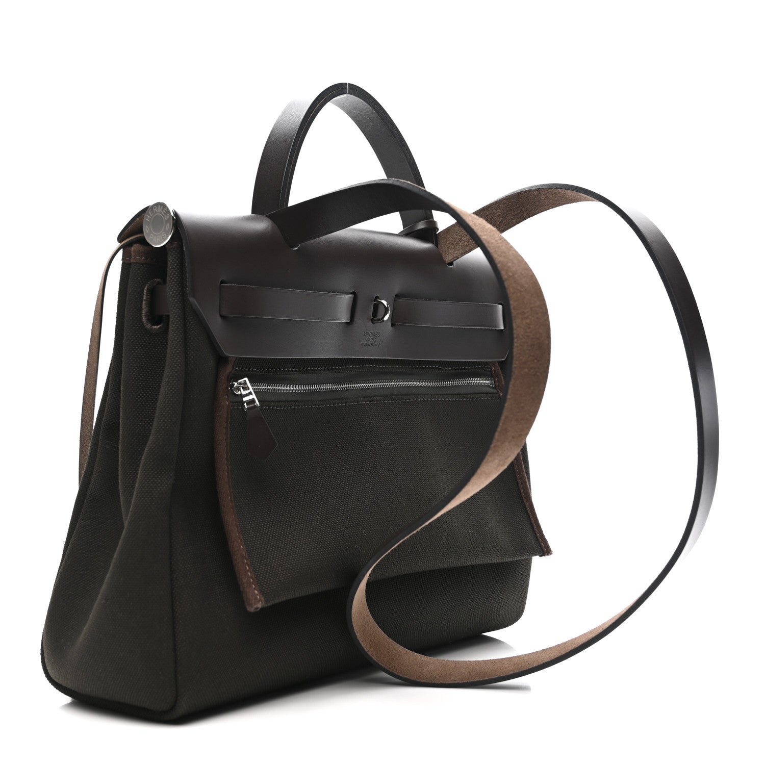 Hermes Vache Hunter Herbag Zip Retourne 31 PM Dark Bronze Ebene 4 of 15