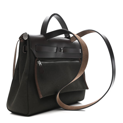 Hermes Vache Hunter Herbag Zip Retourne 31 PM Dark Bronze Ebene 4 of 15
