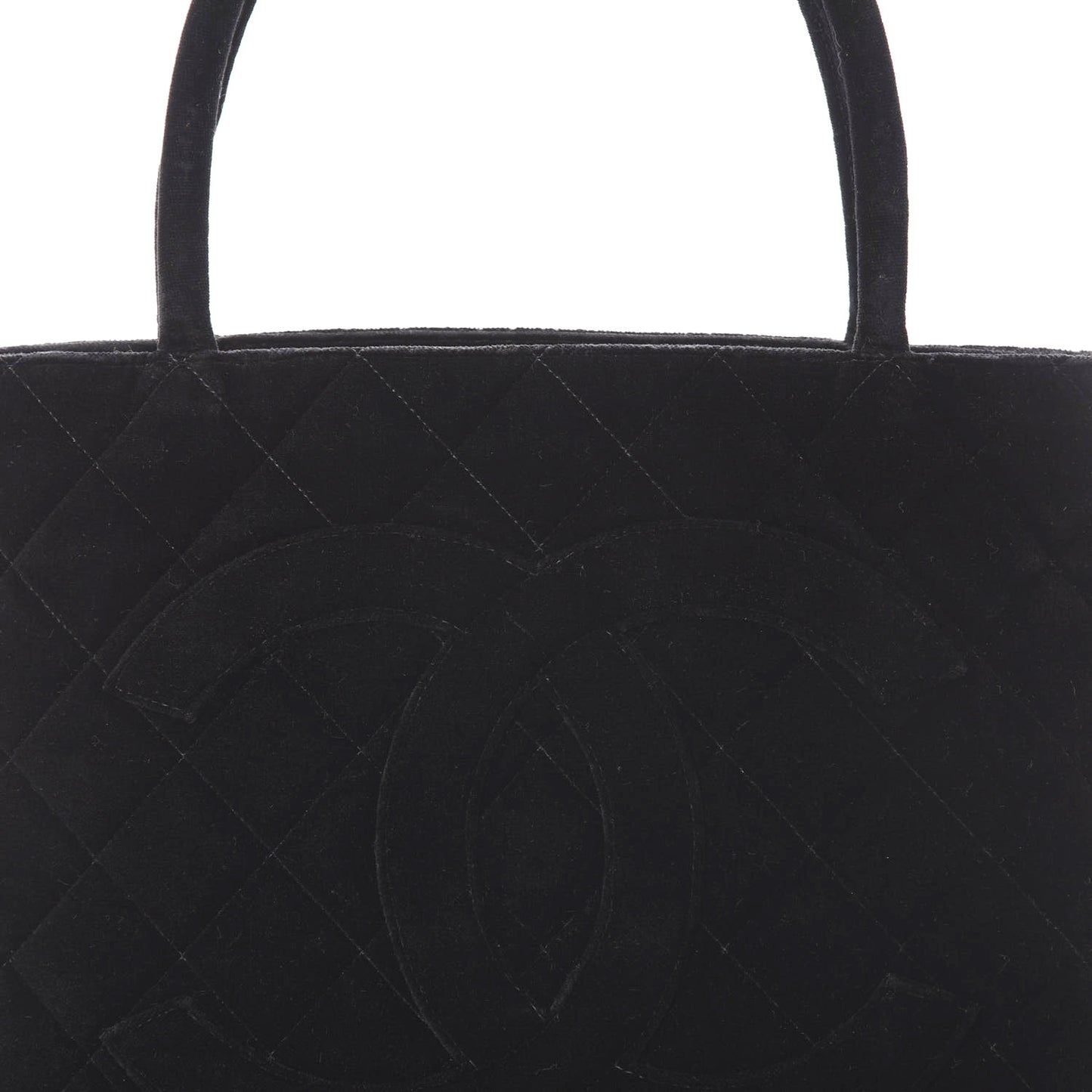 Velvet Medallion Tote Black