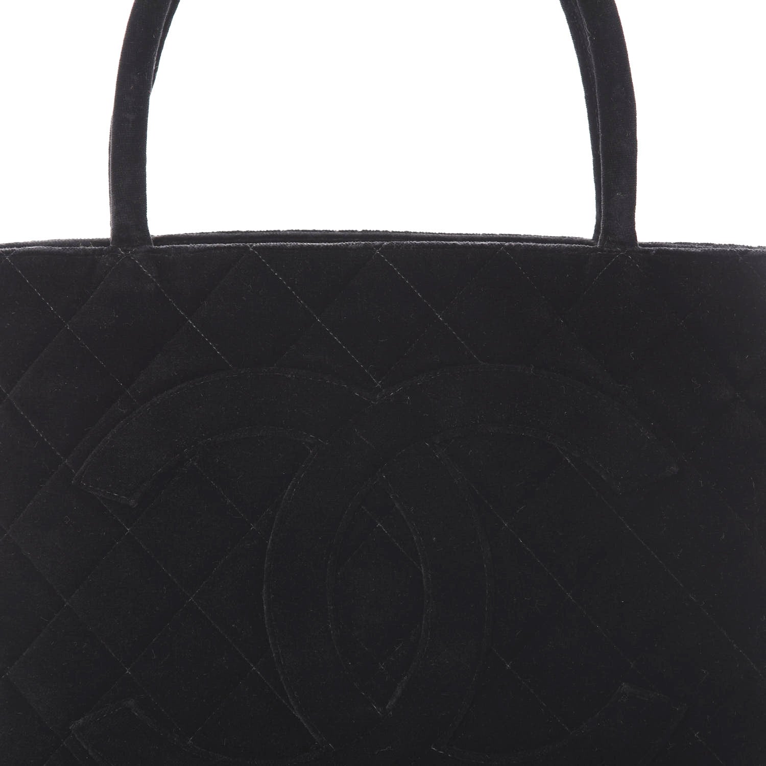 Chanel Velvet Medallion Tote Black 9 of 9