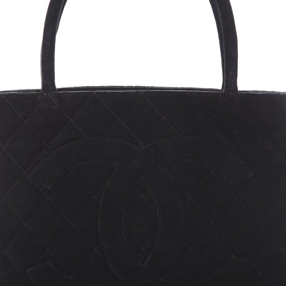 Chanel Velvet Medallion Tote Black 9 of 9