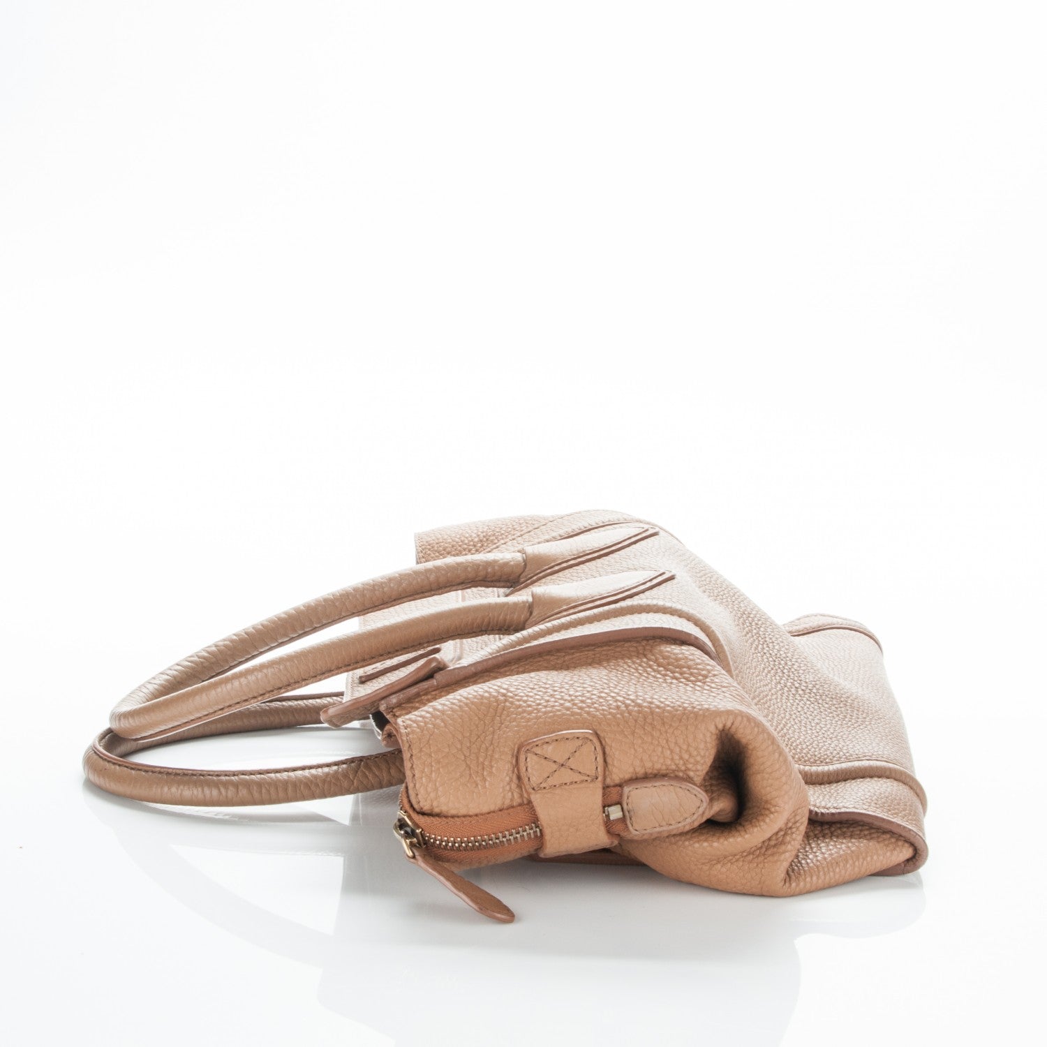 Celine Pebbled Calfskin Mini Luggage Camel 12 of 15