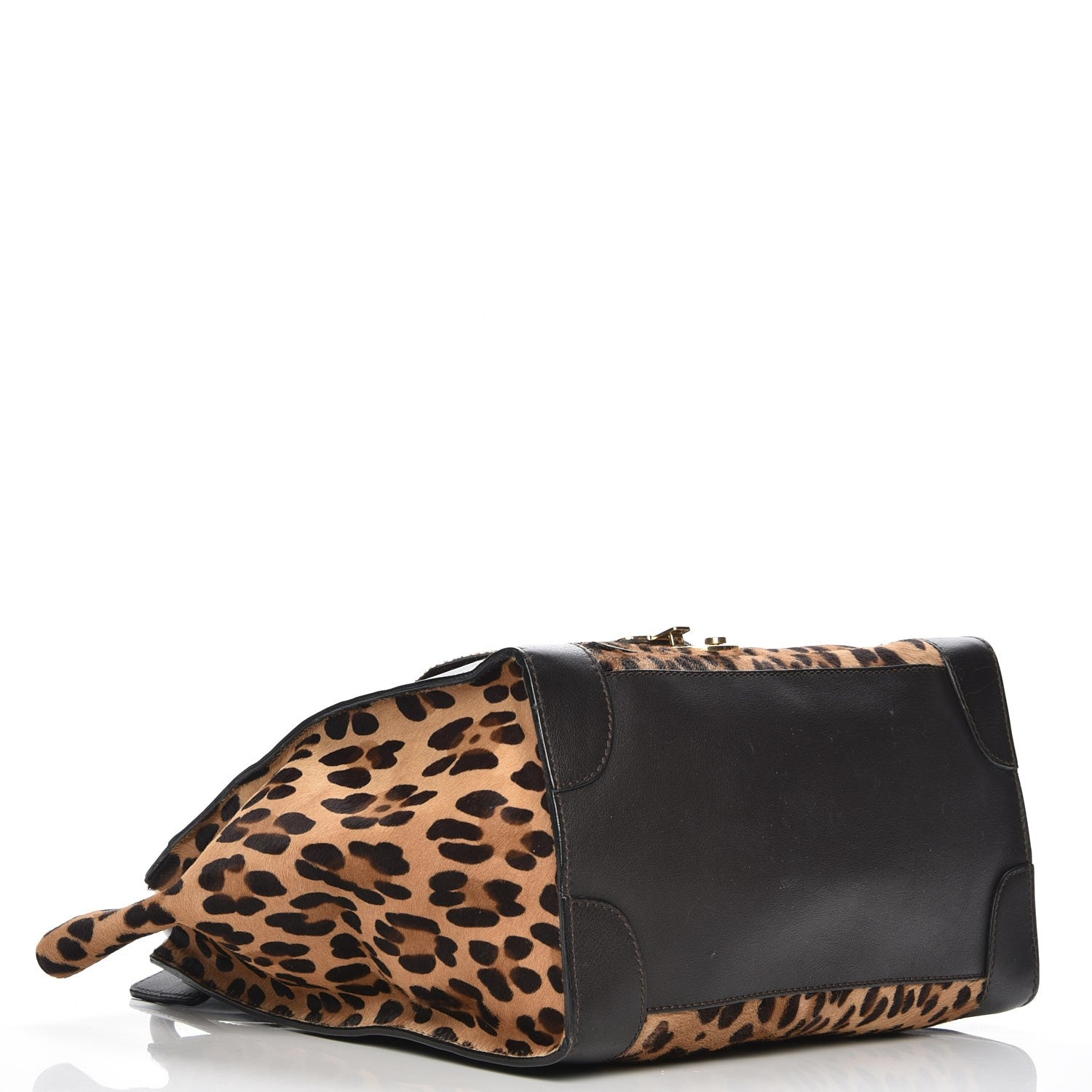 Celine Leopard Pony Hair Mini Envelope Luggage 4 of 7