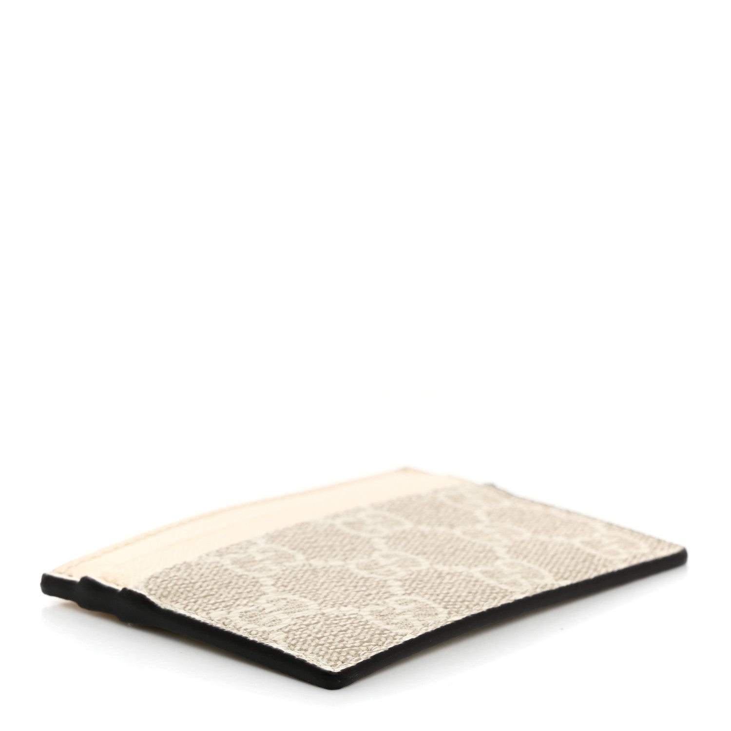 Gucci GG Supreme Monogram Calfskin Card Holder Beige Mystic White 4 of 7