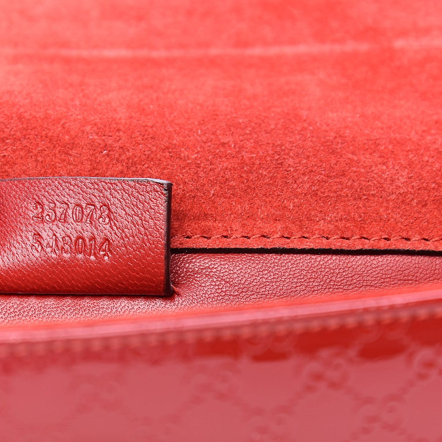 Patent Microguccissima Small Broadway Clutch Rose Bed