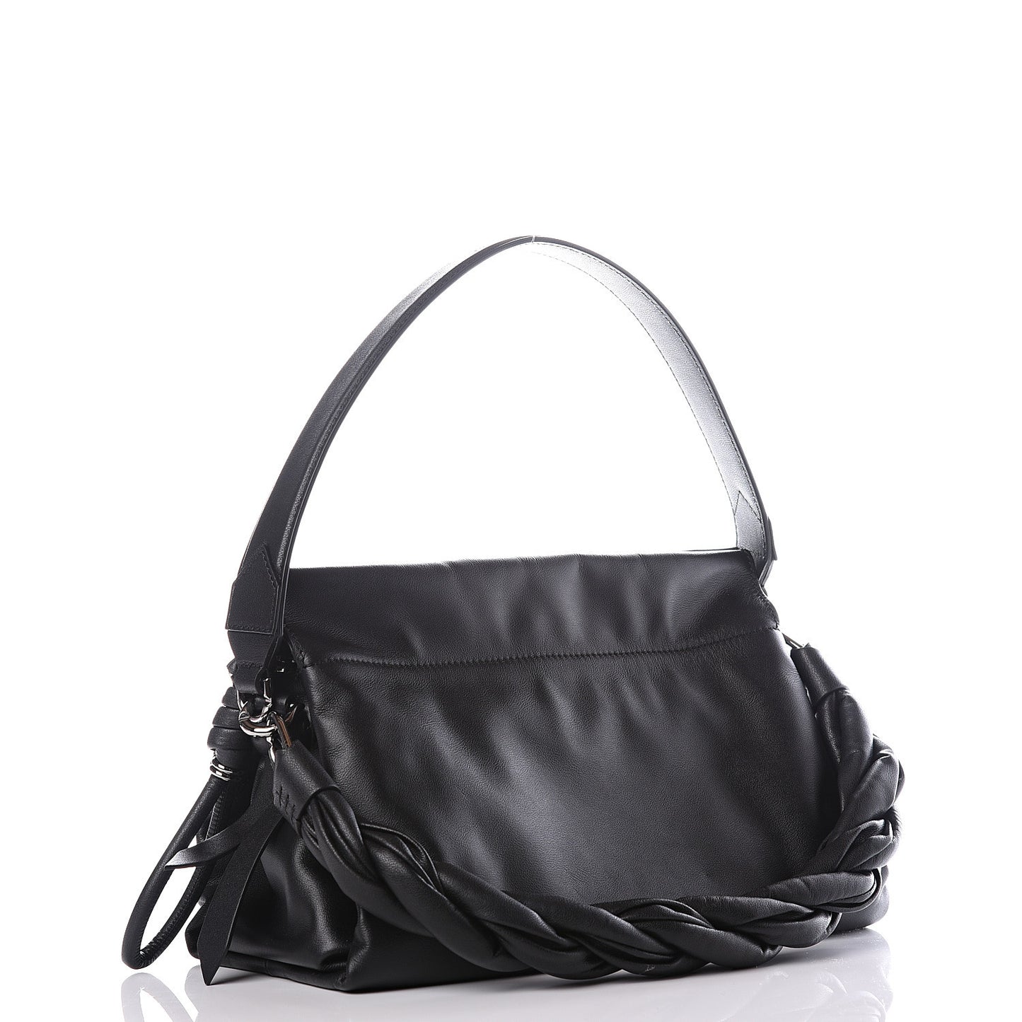 Calfskin Medium ID93 Satchel Black