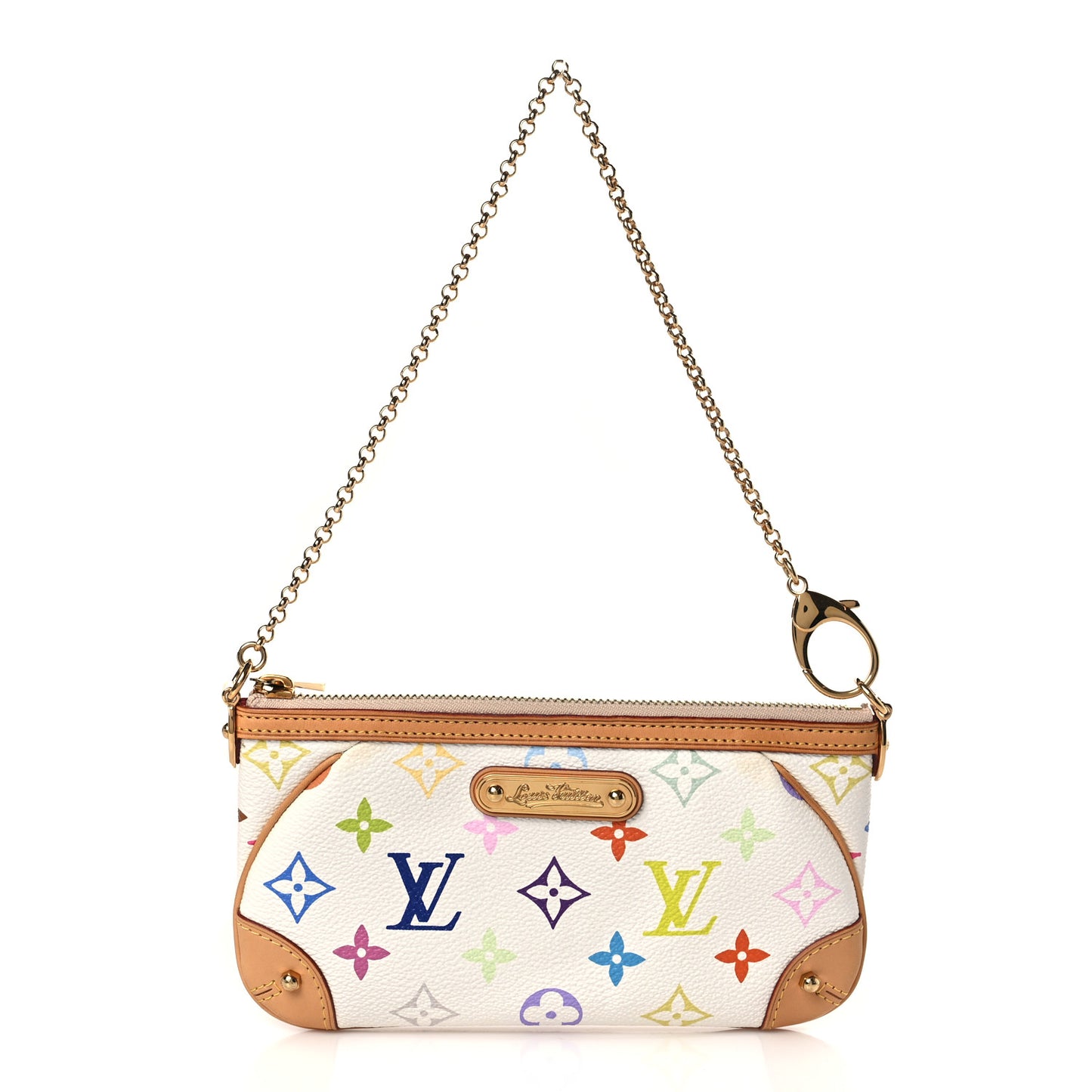 Monogram Multicolor Pochette Milla MM White