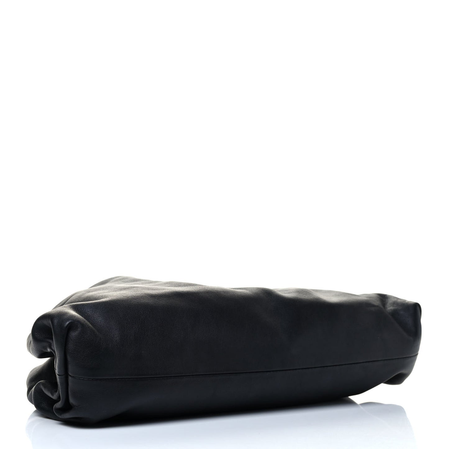 Smooth Butter Calf The Pouch Oversized Clutch Black