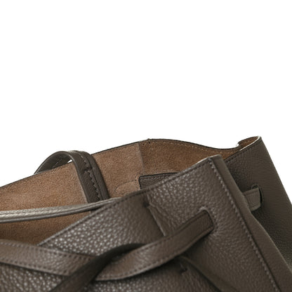 Celine Soft Grained Calfskin Small Belt Cabas Phantom Taupe 11 of 24