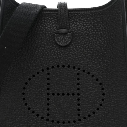 Hermes Taurillon Clemence Evelyne TPM Black 8 of 11