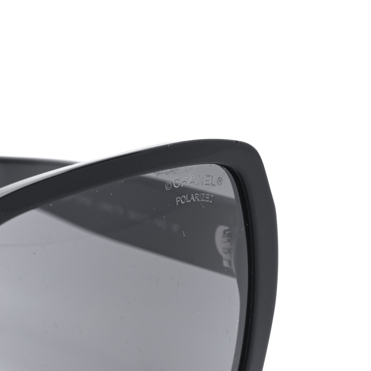 Acetate Polarized Square Sunglasses 5408 Black