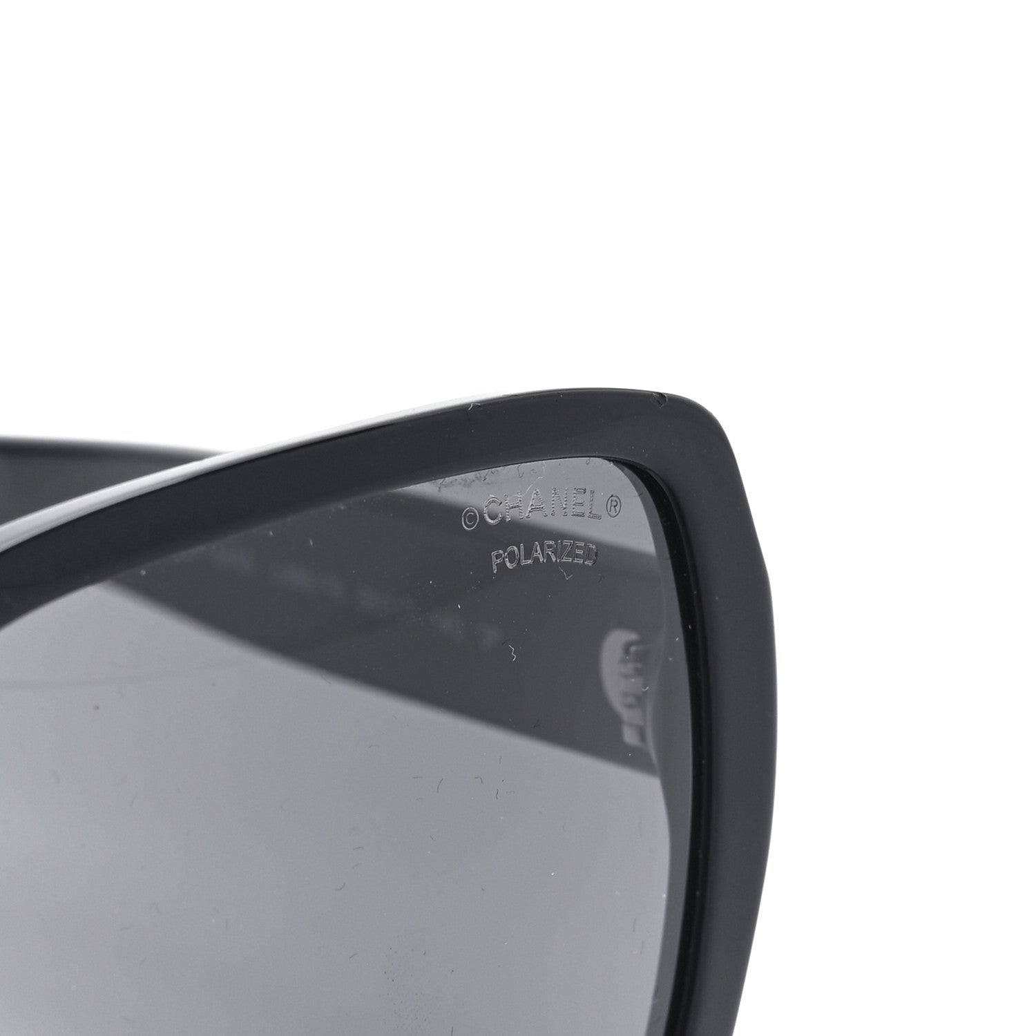 Chanel Acetate Polarized Square Sunglasses 5408 Black 7 of 8