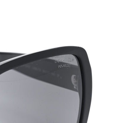 Chanel Acetate Polarized Square Sunglasses 5408 Black 7 of 8