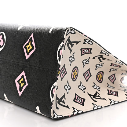 Louis Vuitton Monogram Giant Wild At Heart Onthego GM Black 8 of 8